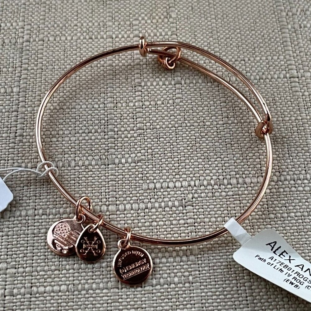 Alex And Ani Women Bracelet Gold Tone Fashion Wristband Jewelry New defect - Picture 5 of 7